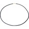 Black Rubber Cord Necklace W/ 14k Yellow Gold Lobster Clasp 16" & 18" Kit 2 Pcs